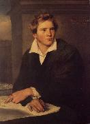 Franz Xaver Winterhalter Portrait of a Young Architect oil painting artist